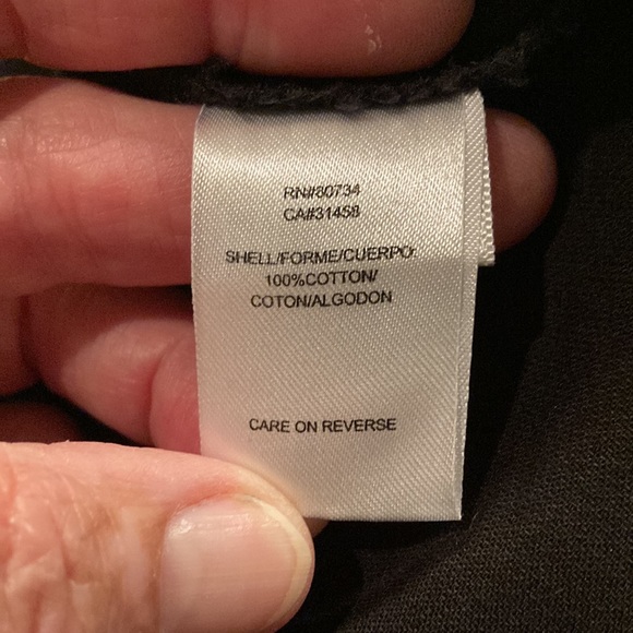 BCBG Generation Black Cotton Top Size Medium - Picture 7 of 11